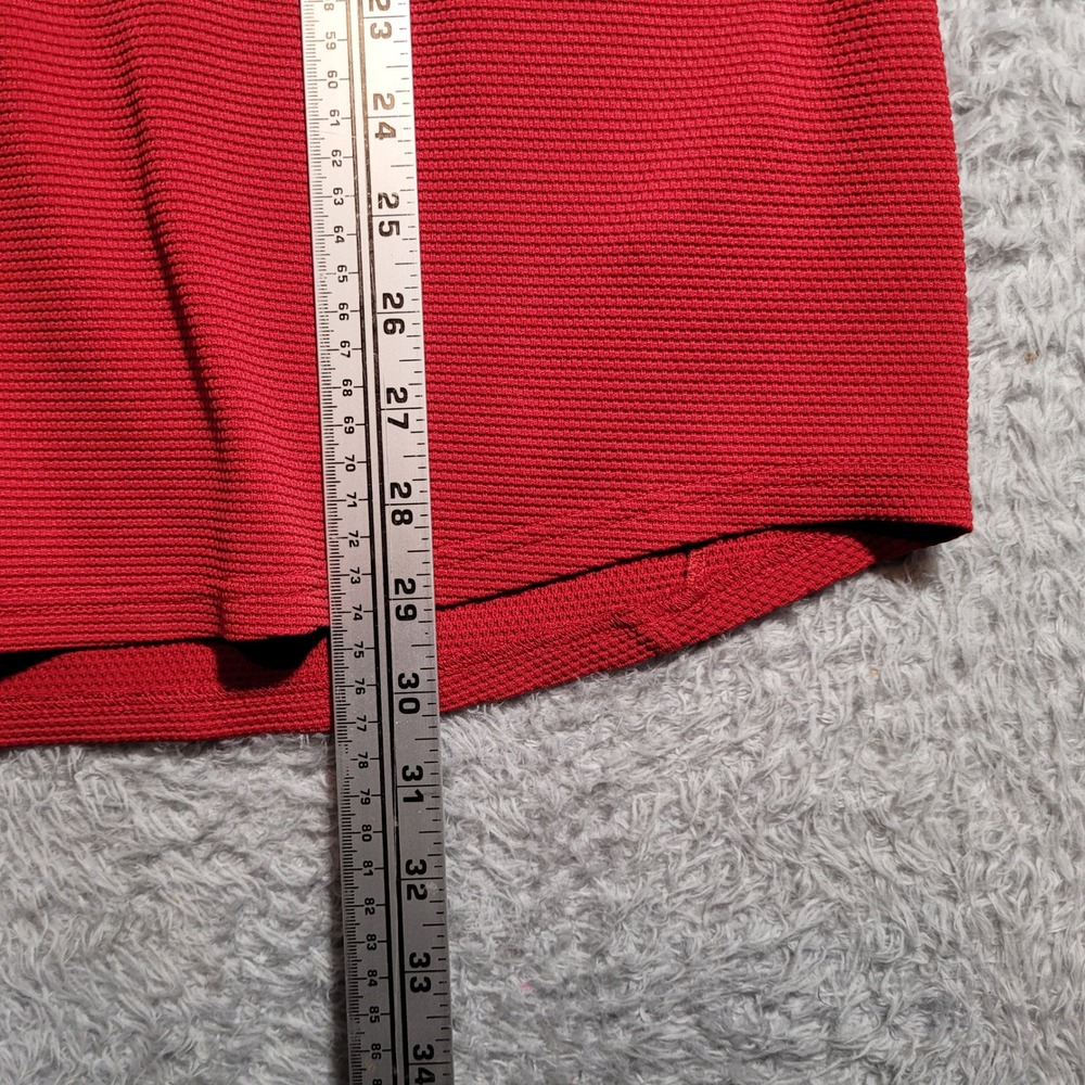 Nike Sphere Dry Shirt Mens XL Red Gray Raglan Short Sleeve Mesh Panel Athletic - Picture 4 of 7